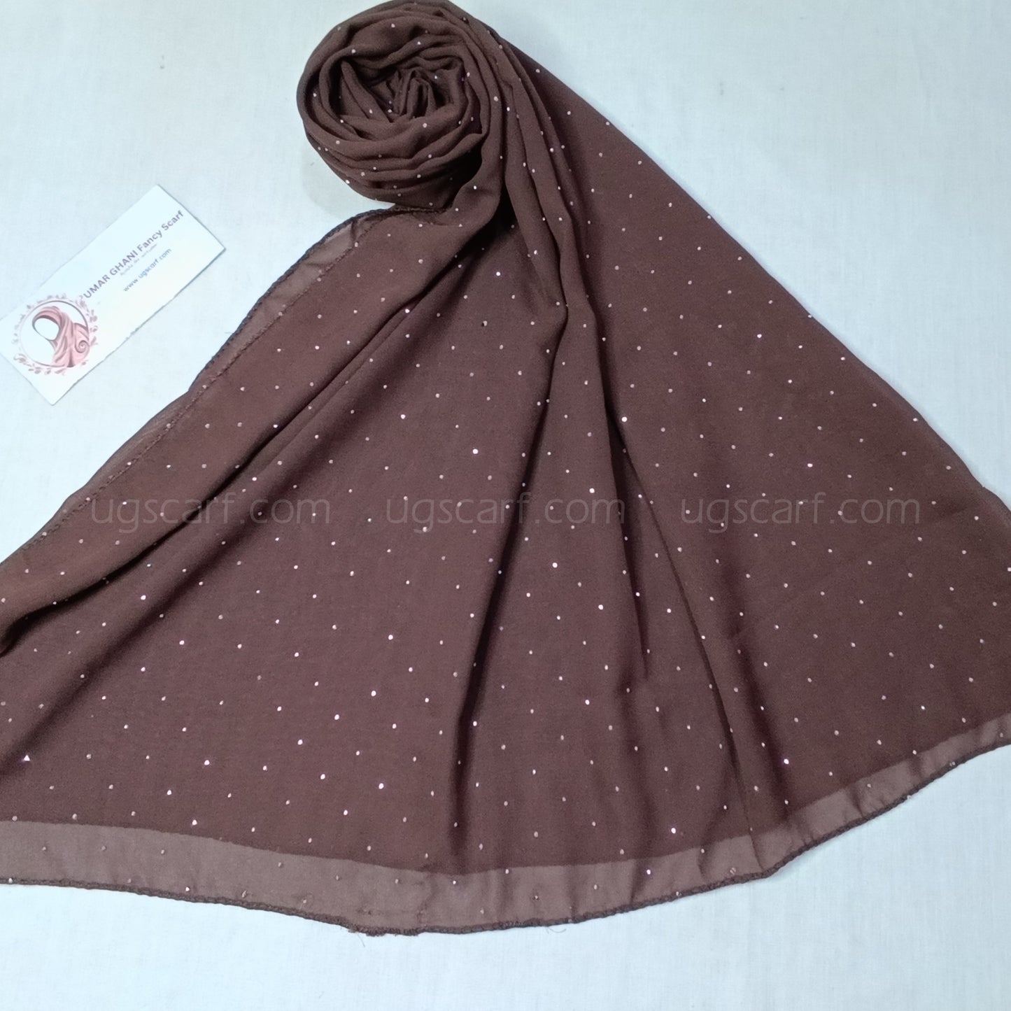 Chiffon Georgette Fancy Glow Dot Hijab Scarf