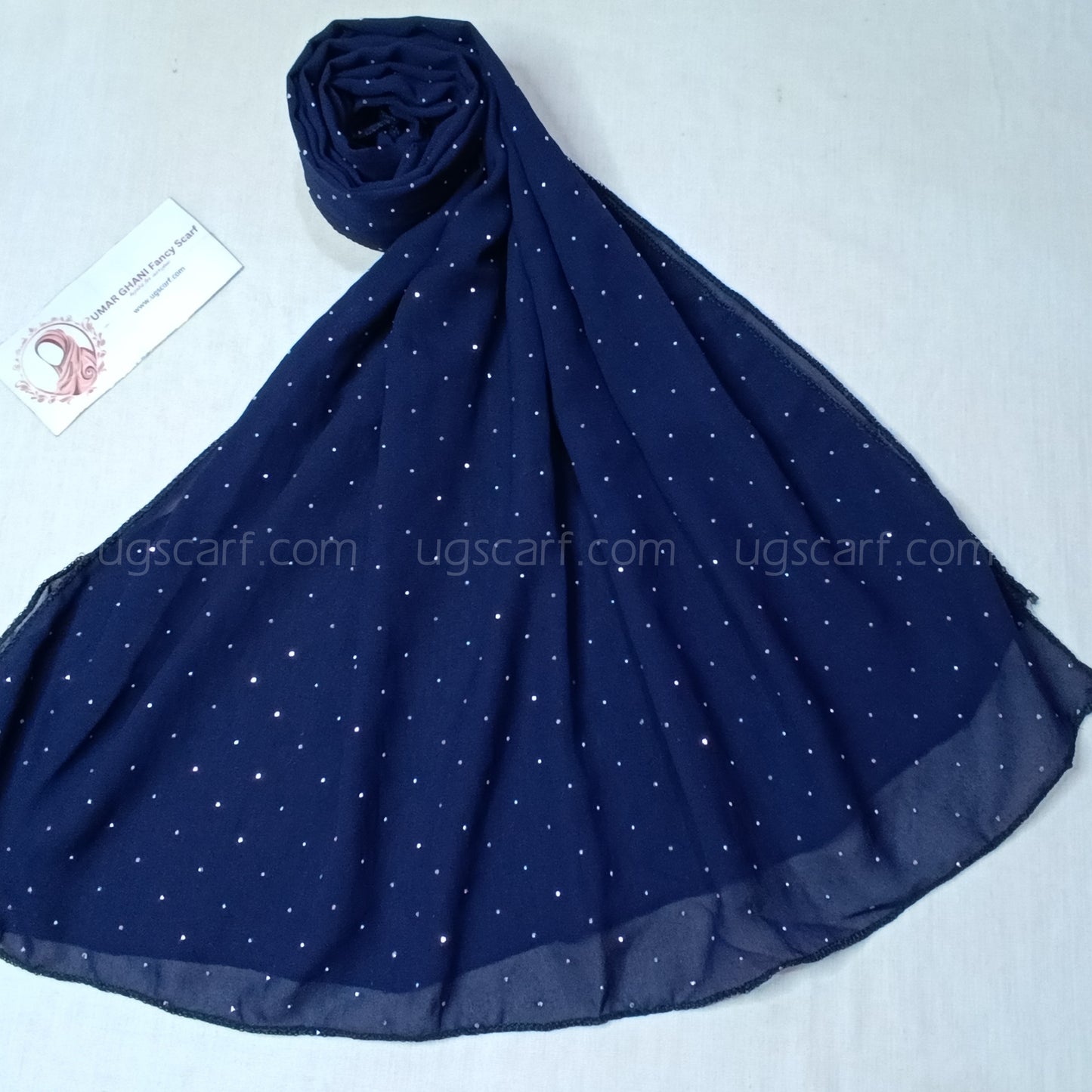Chiffon Georgette Fancy Glow Dot Hijab Scarf