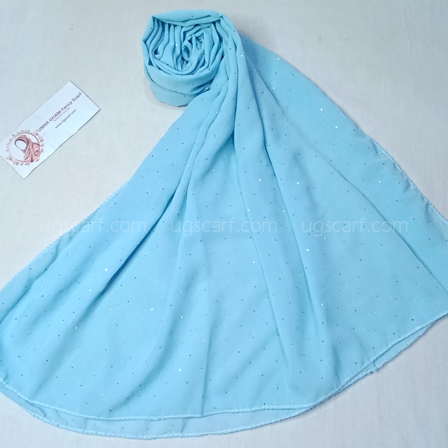 Chiffon Georgette Fancy Glow Dot Hijab Scarf