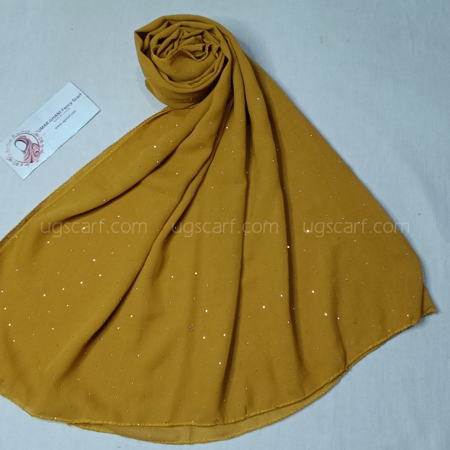 Chiffon Georgette Fancy Glow Dot Hijab Scarf