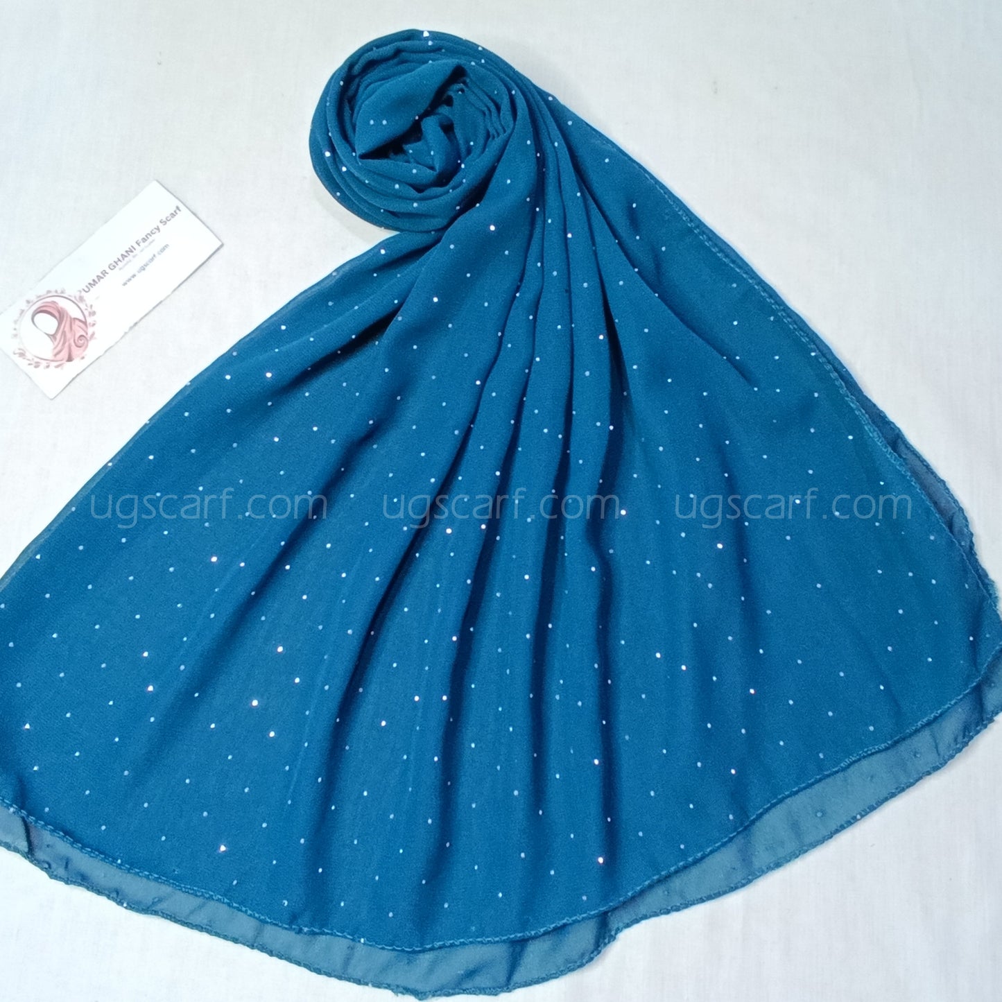 Chiffon Georgette Fancy Glow Dot Hijab Scarf
