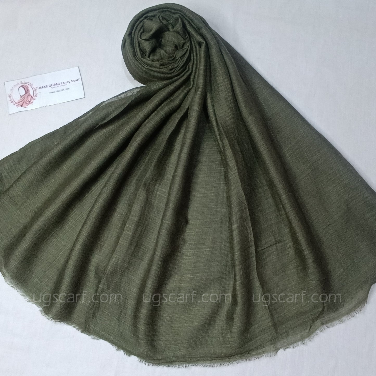 Imported Plain Cashmere Slub Lawn Bigger Size Hijab Scarf