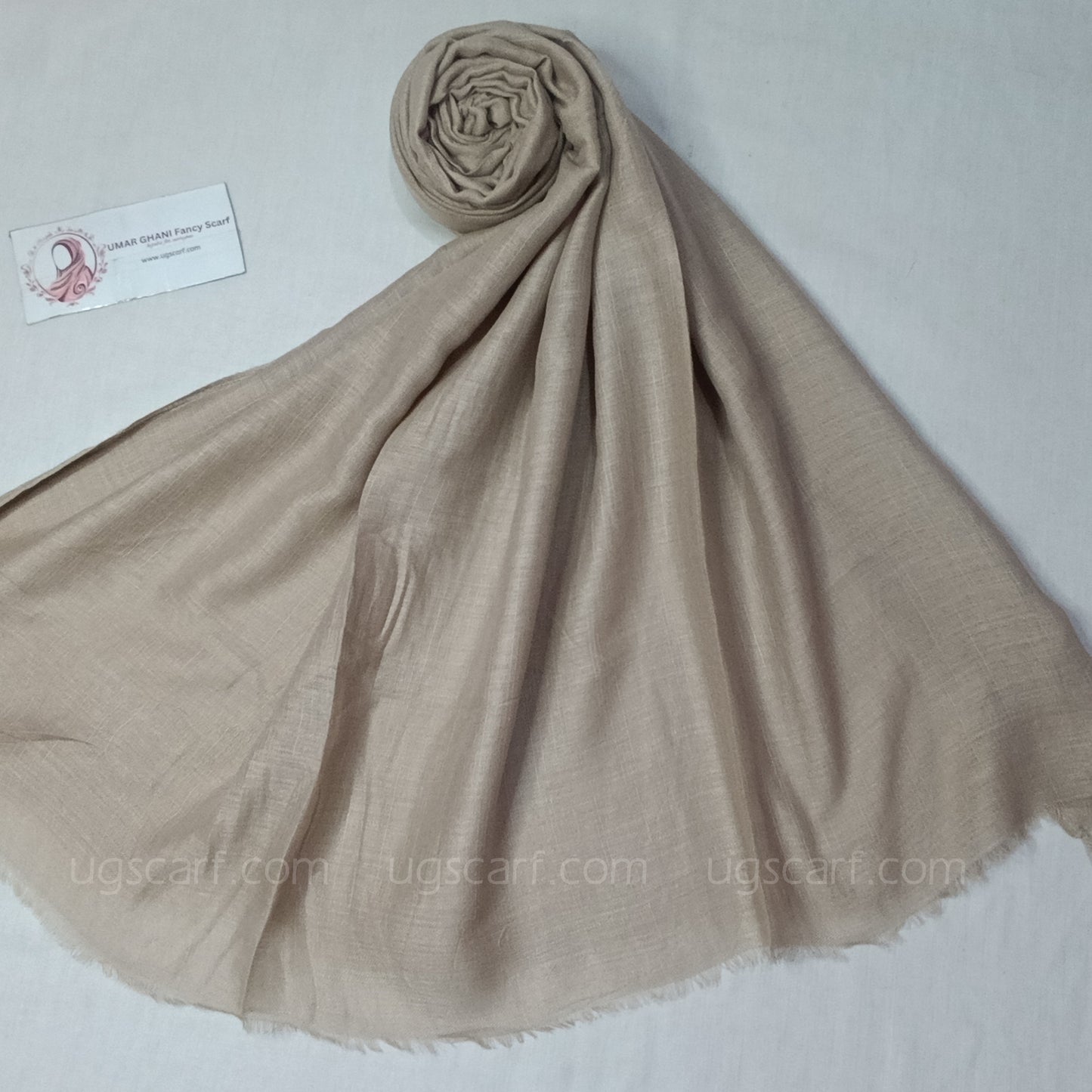 Imported Plain Cashmere Slub Lawn Bigger Size Hijab Scarf
