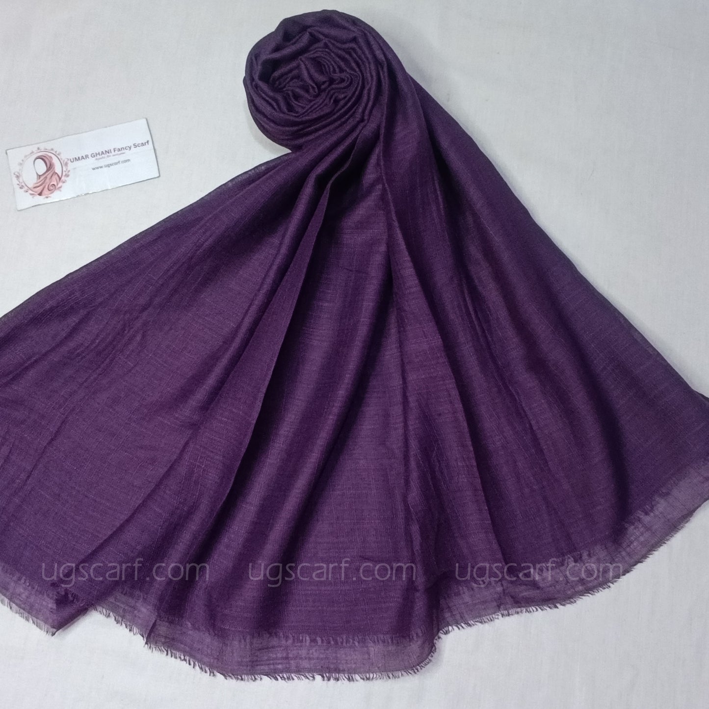 Imported Plain Cashmere Slub Lawn Bigger Size Hijab Scarf