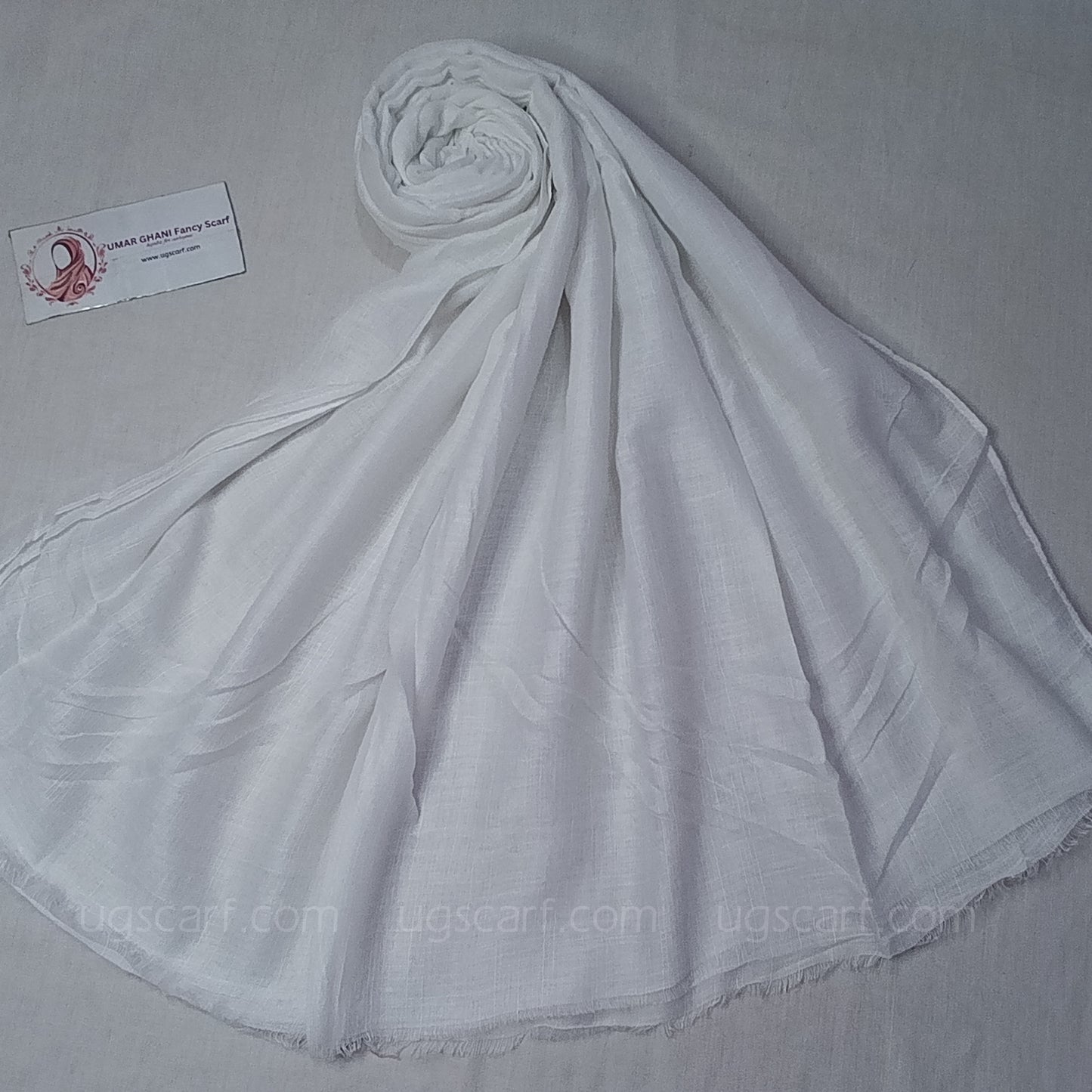 Imported Plain Cashmere Slub Lawn Bigger Size Hijab Scarf