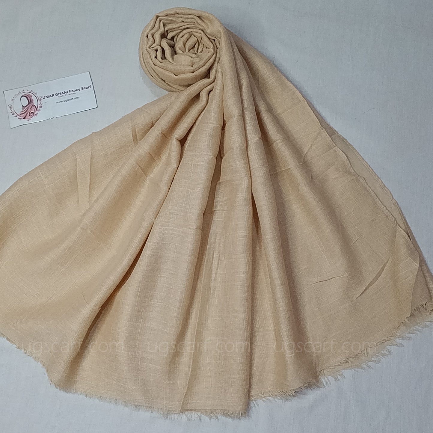Imported Plain Cashmere Slub Lawn Bigger Size Hijab Scarf