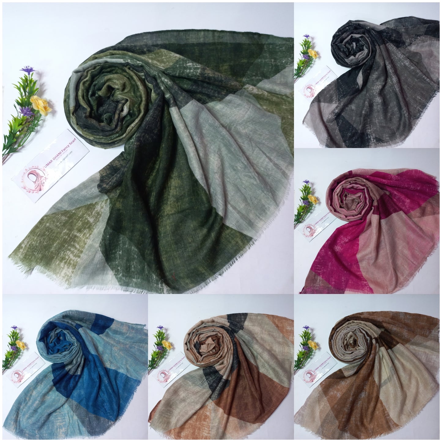 Soft Printed Lawn Hijab Scarf