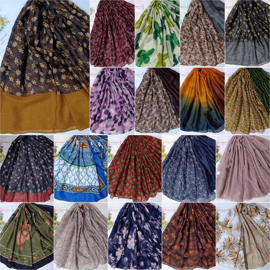 Imported Random Lawn Print Hijab Scarf
