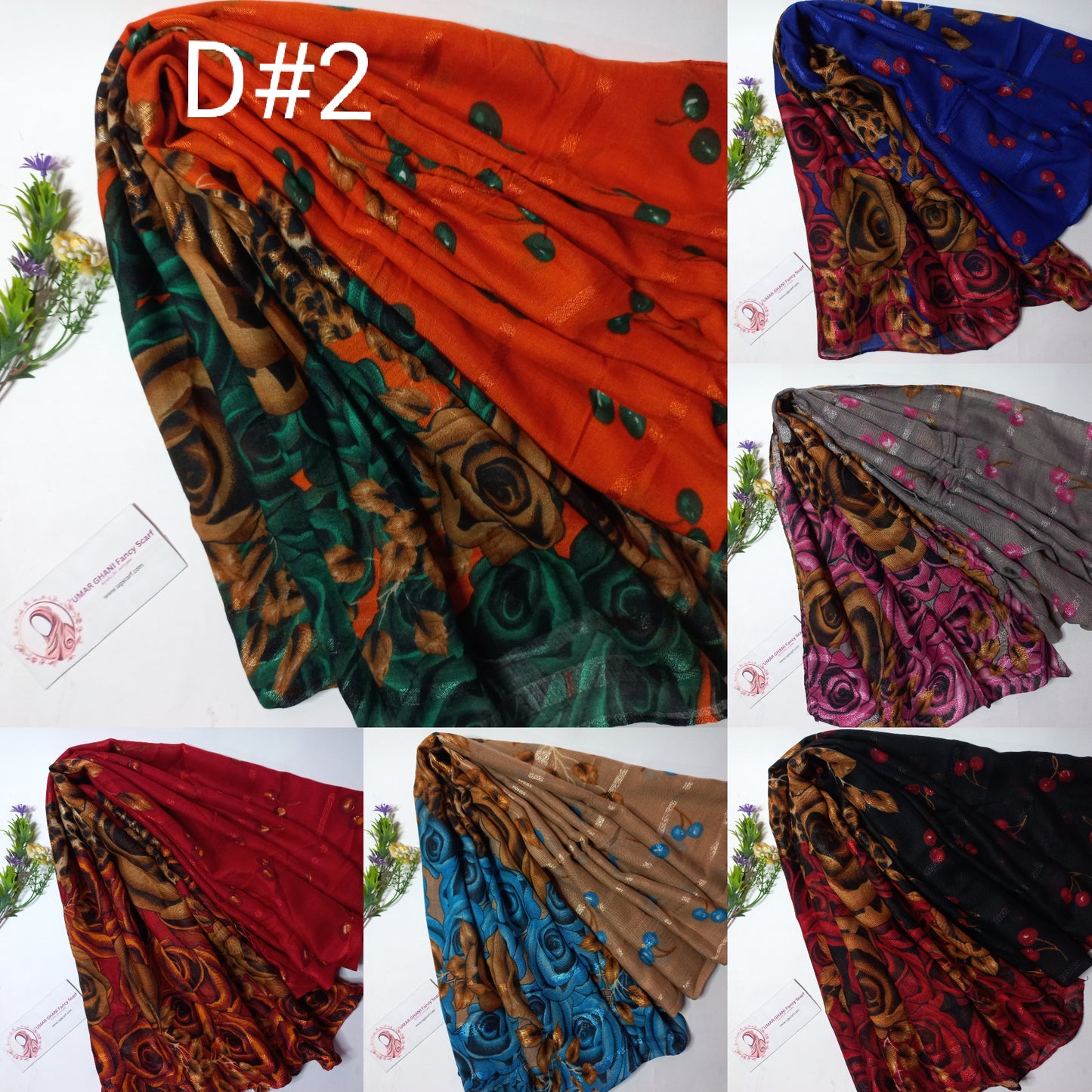 Imported Khaddi Lining Digital Print Hijab Scarf