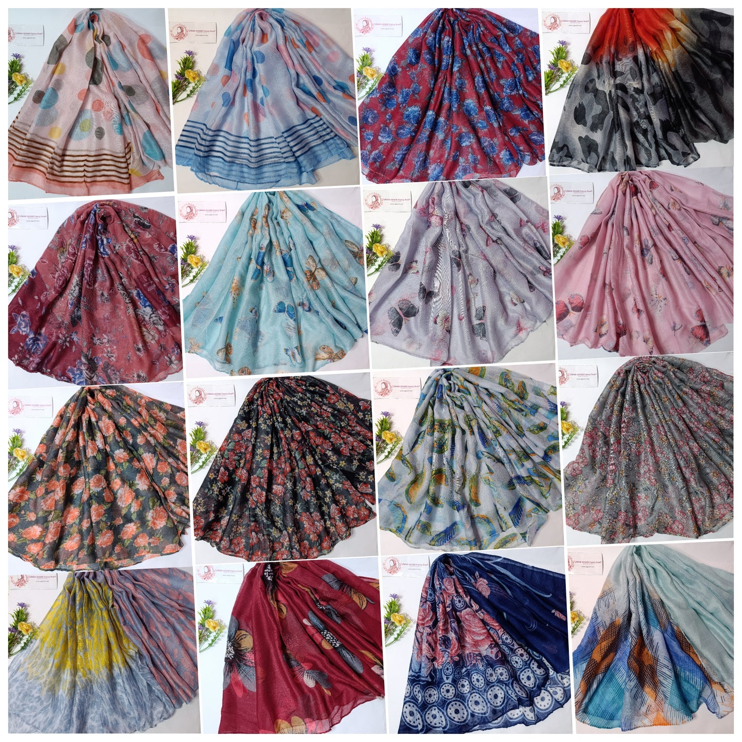 Imported Random Lawn Print Hijab Scarf