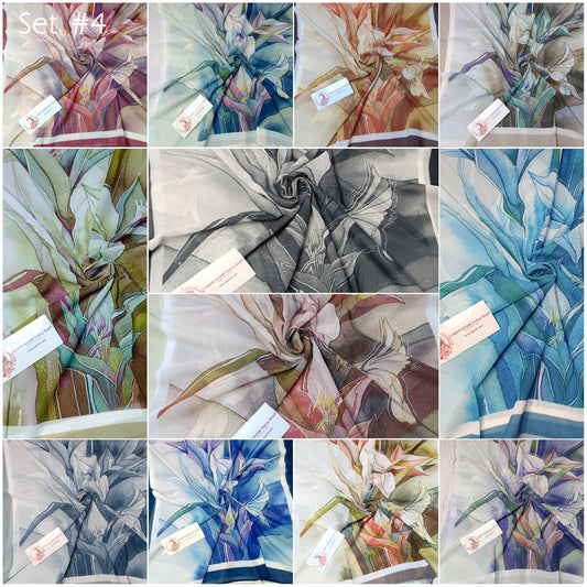 Imported Chiffon Georgette Digital Print Hijab Scarf