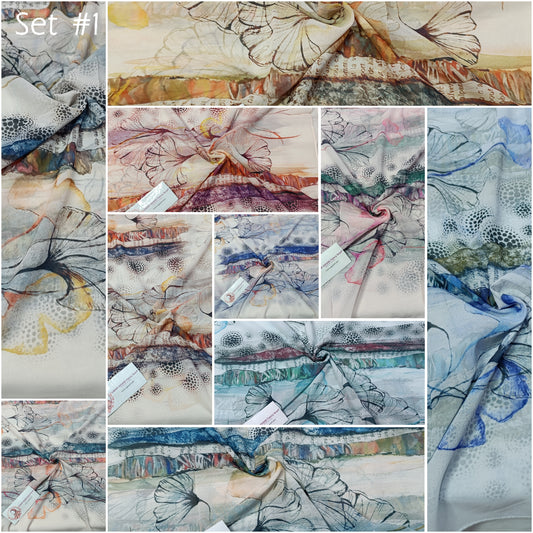 Imported Chiffon Georgette Digital Print Hijab Scarf