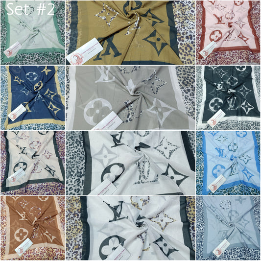 Imported Chiffon Georgette Digital Print Hijab Scarf