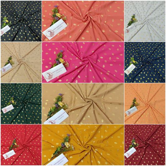 Imported Chiffon Foil Print Hijab Scarf