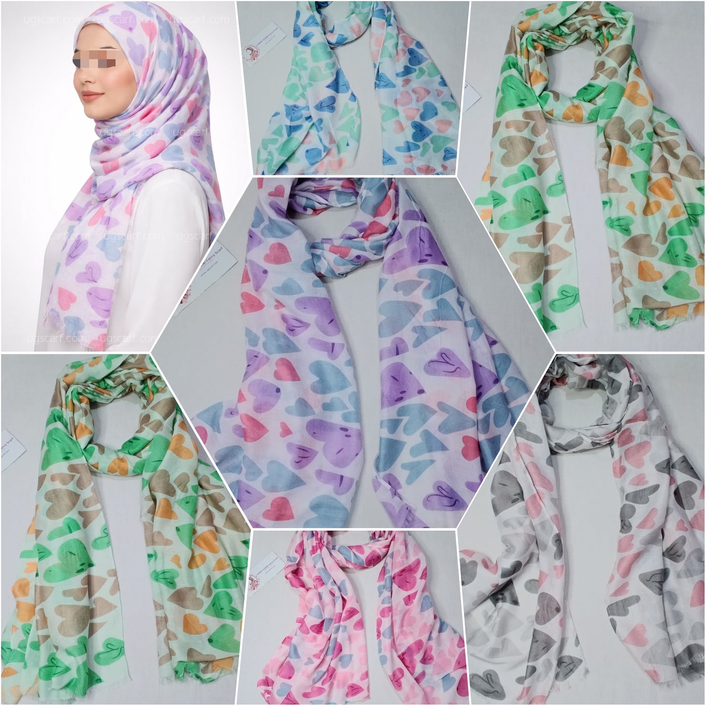 Imported Soft Printed Lawn Hijab Scarf