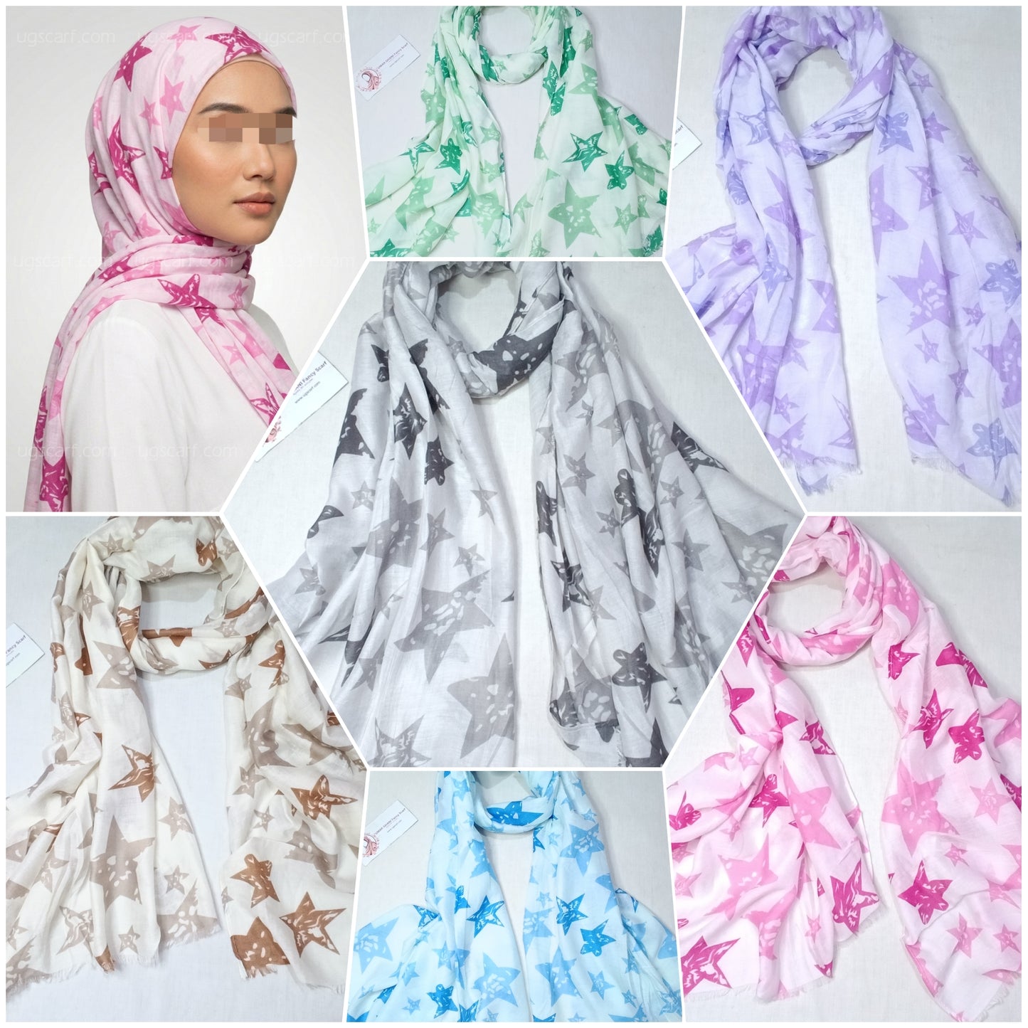 Imported Soft Printed Lawn Hijab Scarf