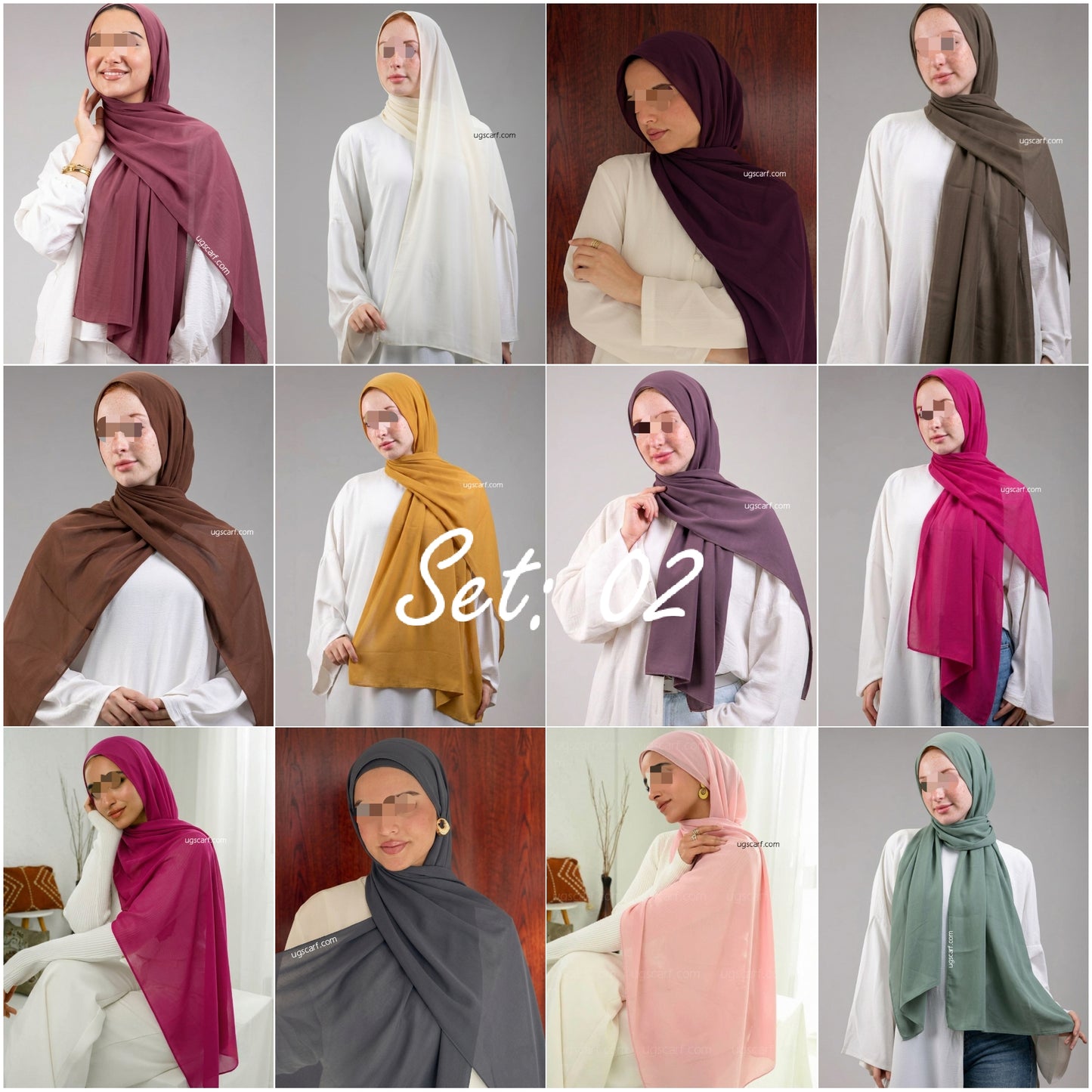 Premium Georgette Chiffon Scarf | Lightweight Everyday Hijab