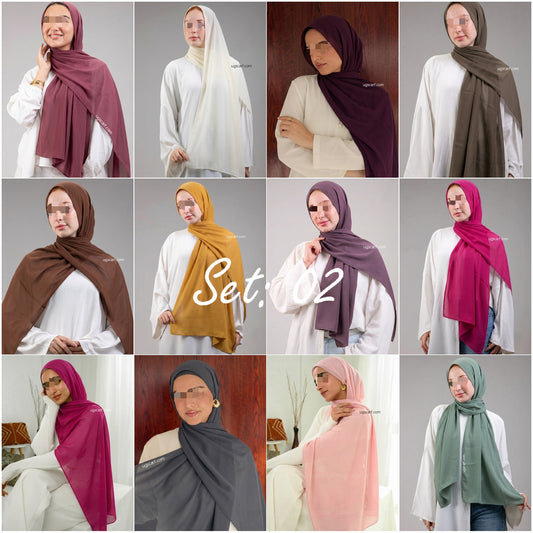 Premium Georgette Chiffon Scarf | Lightweight Everyday Hijab