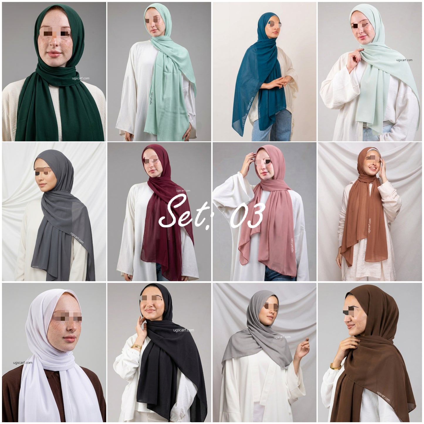Premium Georgette Chiffon Scarf | Lightweight Everyday Hijab