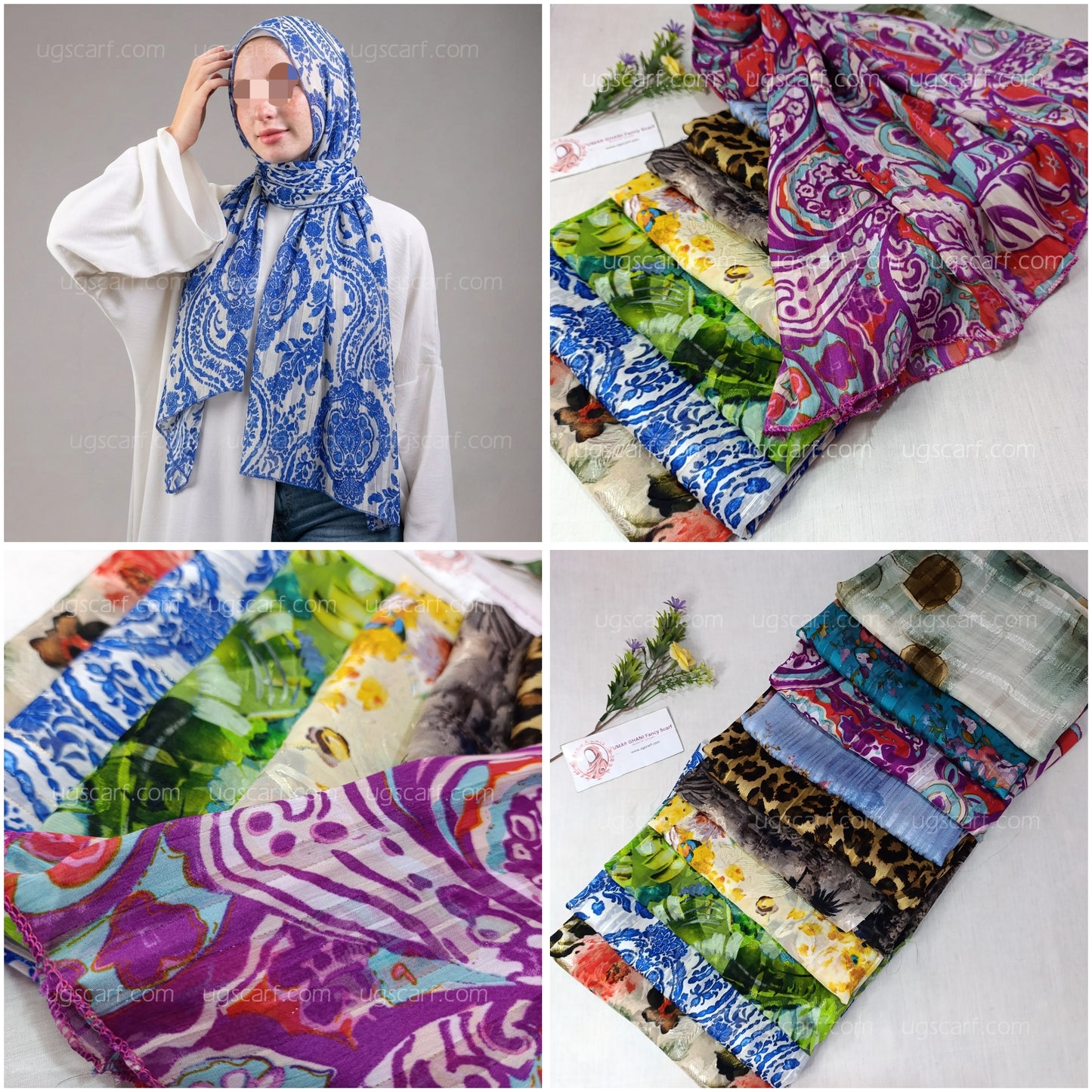 Premium Digital Print Chiffon Scarf