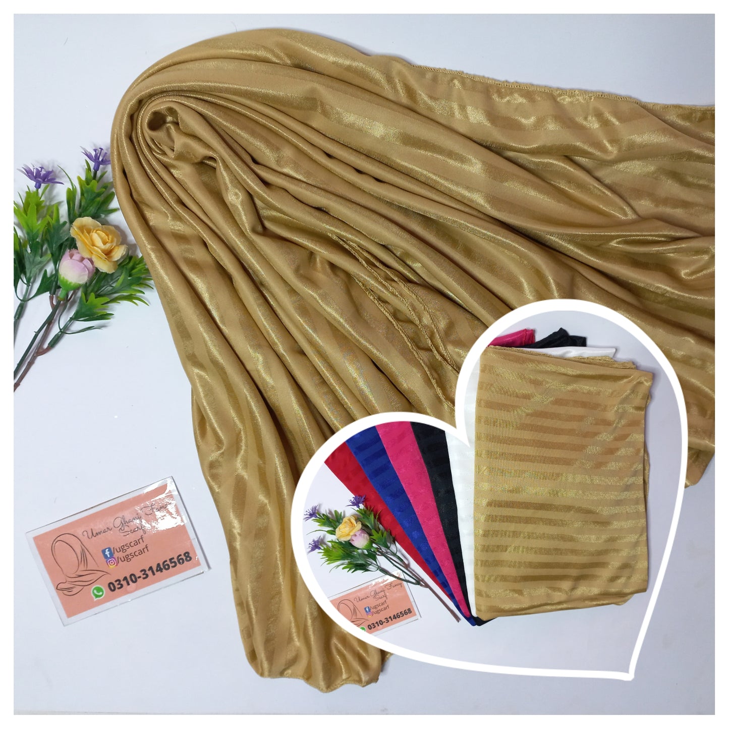 Soft Jersey Self Lining Hijab Scarf