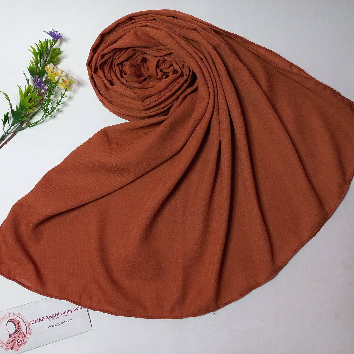 New Imported Heavy Quality Plain Chiffon Hijab Scarf