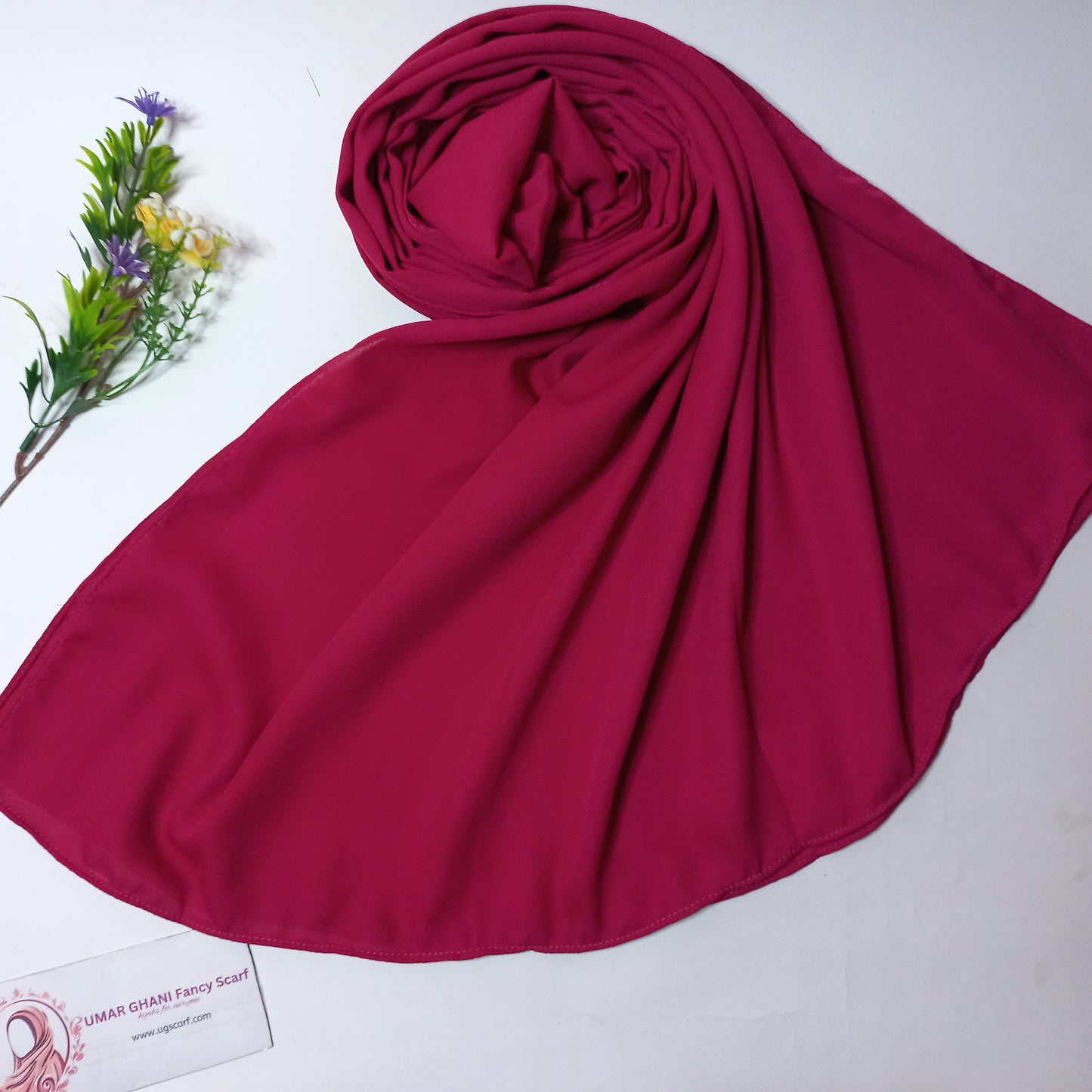 New Imported Heavy Quality Plain Chiffon Hijab Scarf
