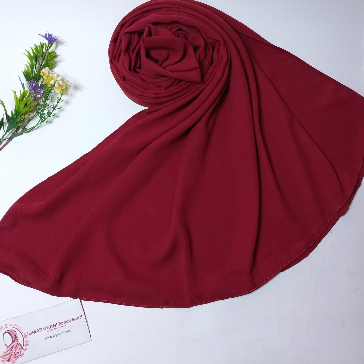 New Imported Heavy Quality Plain Chiffon Hijab Scarf